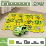 Children's Educational Puzzle Track Car Play Set - Image 14