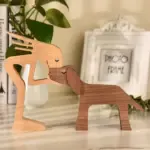 The Love Between You And Your Fur-Friend - Gift For Pet Lovers - Wooden Pet Carvings - Image 2