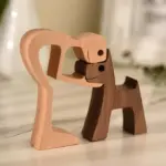 The Love Between You And Your Fur-Friend - Gift For Pet Lovers - Wooden Pet Carvings - Image 3