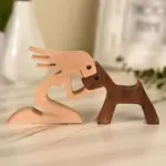 The Love Between You And Your Fur-Friend - Gift For Pet Lovers - Wooden Pet Carvings - Image 4